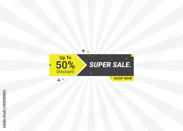 Obraz sale special offer banner tag collection vector illustration design