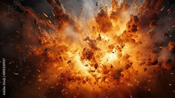 Obraz intense exploding light