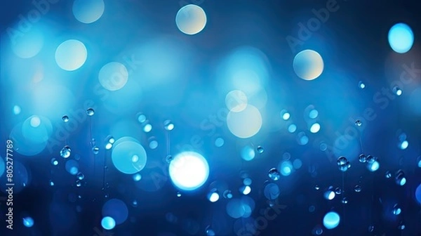 Obraz depth bokeh background blue