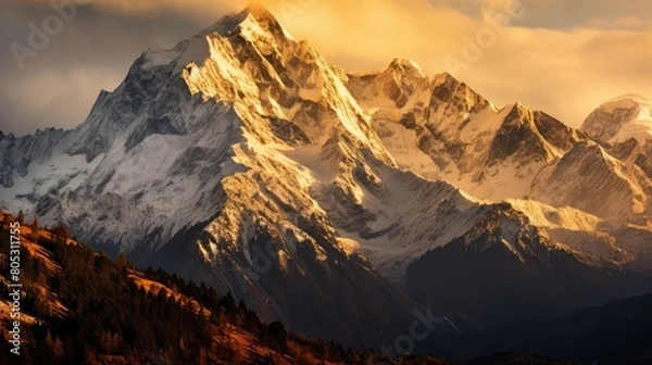 Fototapeta rays golden light background