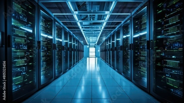 Fototapeta cybersecurity information and communication technology