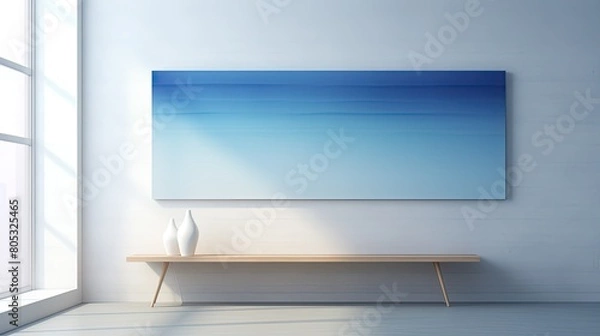 Obraz water light blue gradient