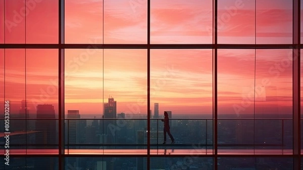 Obraz sunglass pink orange