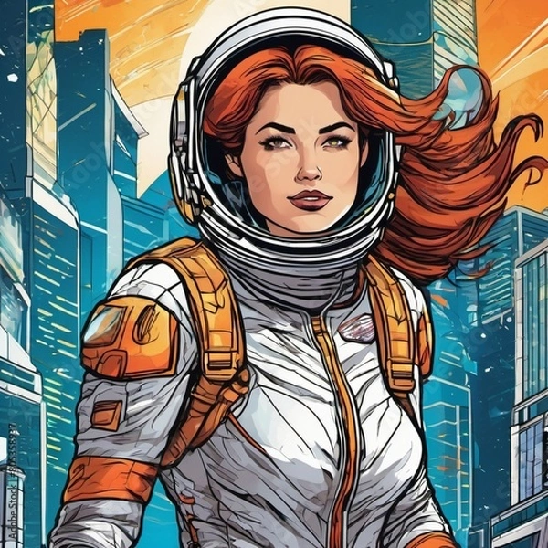 Obraz Astronaut girl