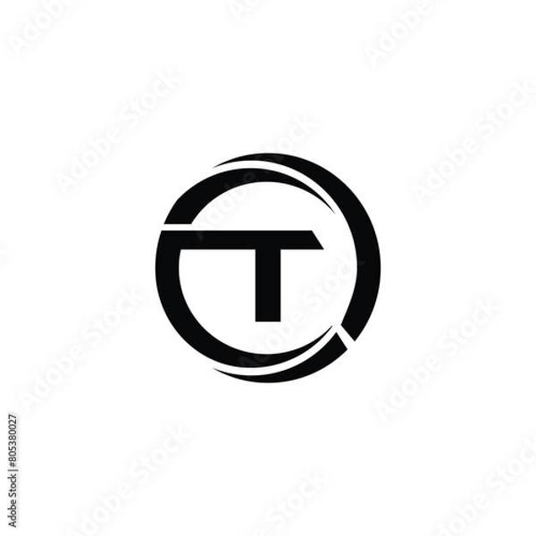 Obraz initial t logo