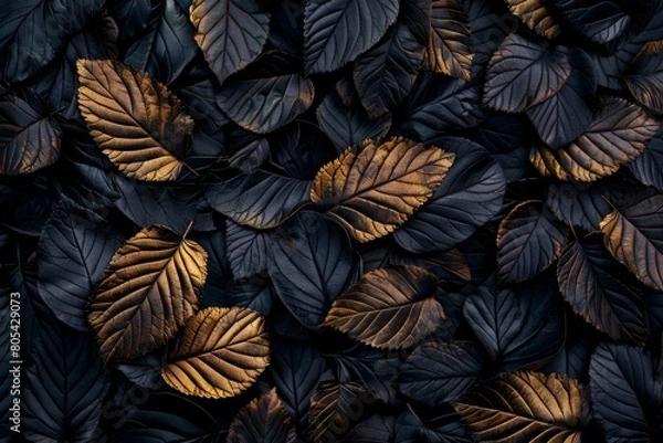 Fototapeta Green leaves of Fittonia albivenis - species of flowering plant in the family Acanthaceae. Carpet of dark green foliage.. Beautiful simple AI generated image in 4K, unique.