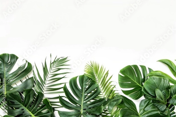 Fototapeta Minimalistic white summer background with copy space for text, abstract and beautiful concept