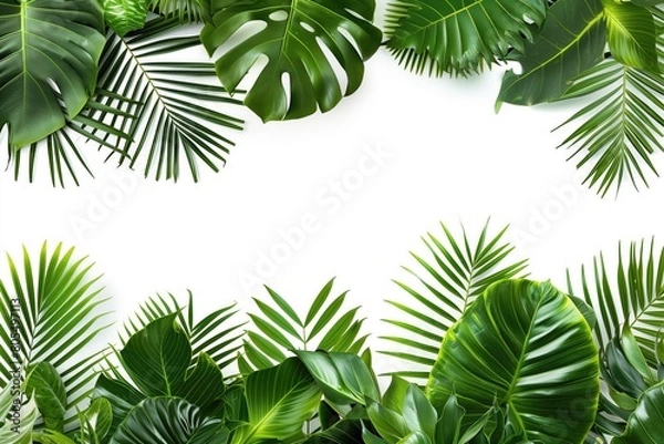 Fototapeta Minimalistic white summer background with copy space for text, abstract and beautiful concept