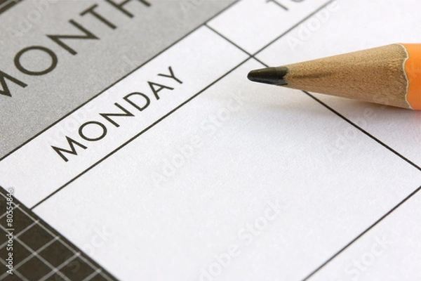 Obraz Planning A Week