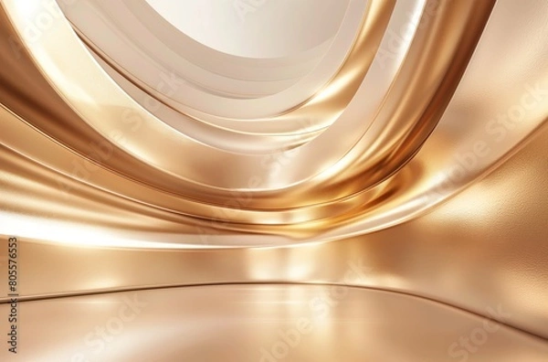 Fototapeta Golden abstract swirl design