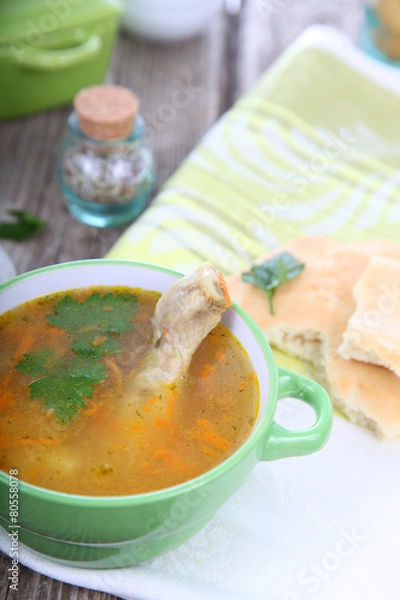 Fototapeta Chicken soup