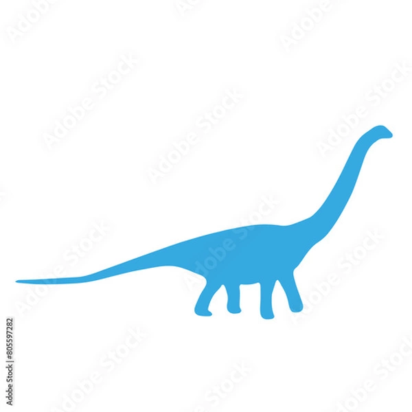 Fototapeta dinosaur  vector silhouettes
