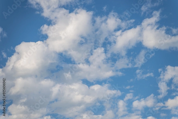 Fototapeta A bright blue sky full of clouds