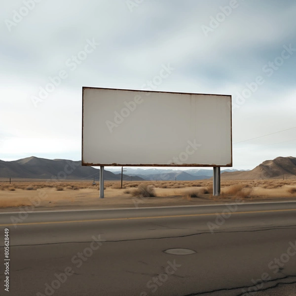 Obraz empty white billboard