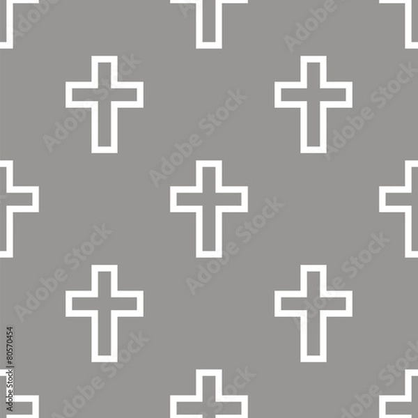 Obraz Protestant Cross seamless pattern