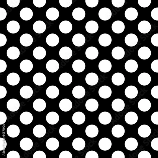 Fototapeta seamless white polka dots