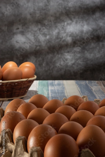 Obraz eggs on a sunny morning