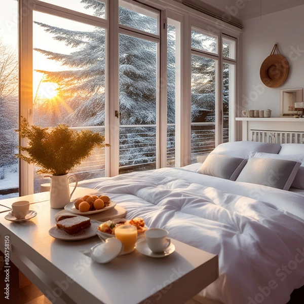 Obraz Morning Serenity: Breakfast Elegance in the Home Sanctuary