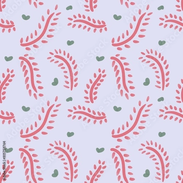 Fototapeta seamless pattern with flowers