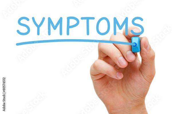 Obraz Symptoms Blue Marker