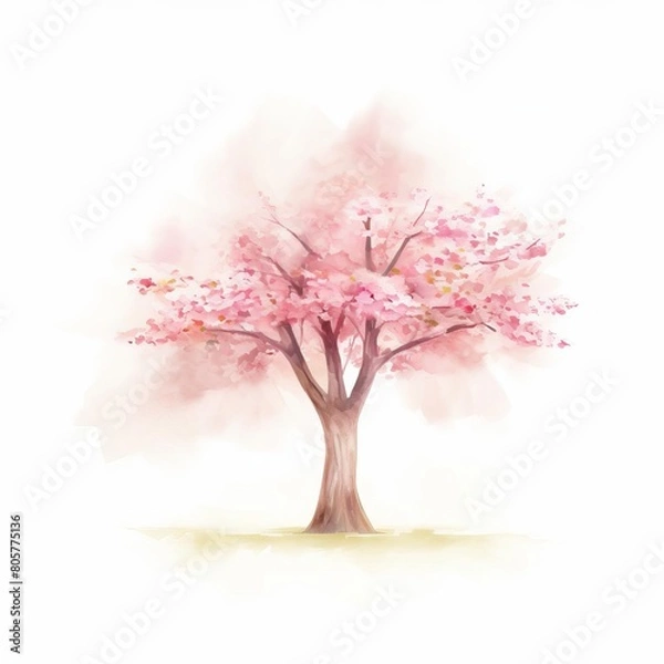 Fototapeta blooming cherry blossom tree