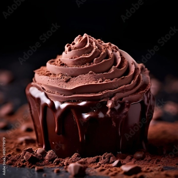 Fototapeta choco cupcake