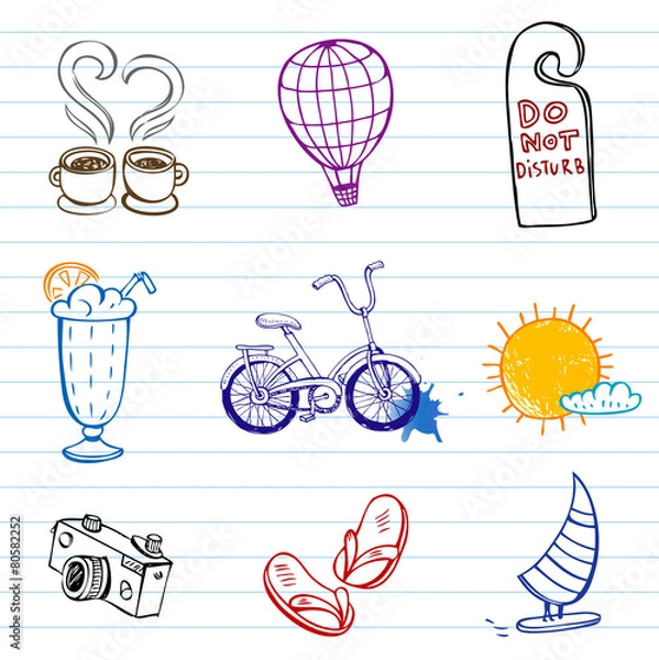 Obraz Summer doodles