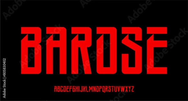 Fototapeta BOLD CONDENSED FONT FOR POSTER AND HEADLINE TYPEFACE