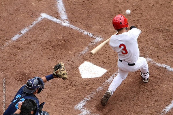 Obraz Pałkarz waha się