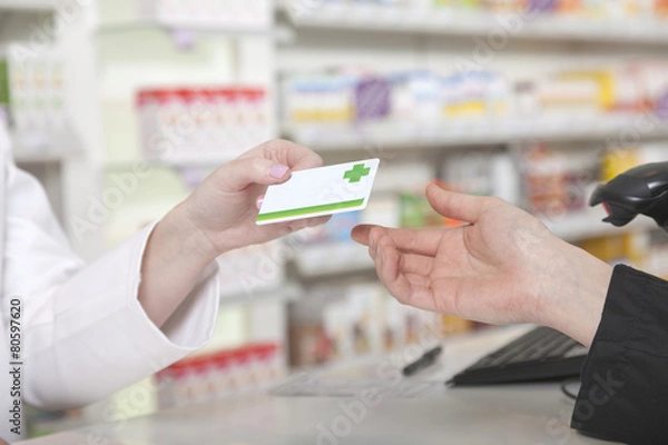 Obraz Płatność kartą w aptece