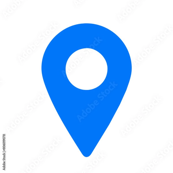 Fototapeta graphics blue large  push pin
