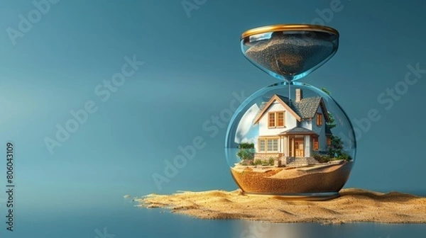 Fototapeta Time is running out to buy your dream home. Don't wait any longer, contact us today to get started on the path to homeownership.