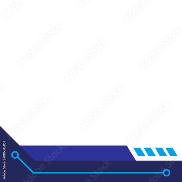 Obraz Futuristic Tech Footer