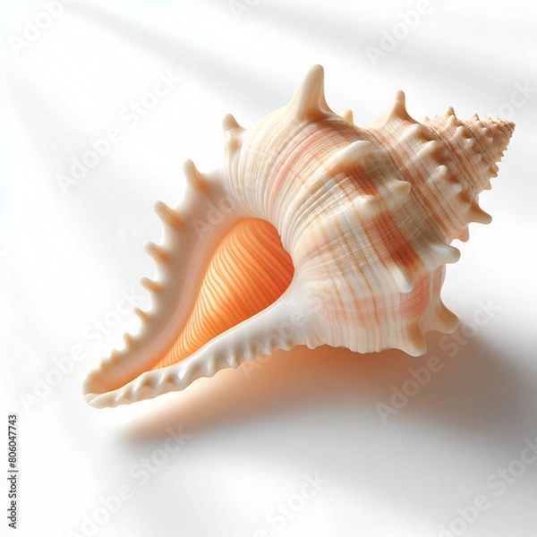 Fototapeta sea shells isolated on white