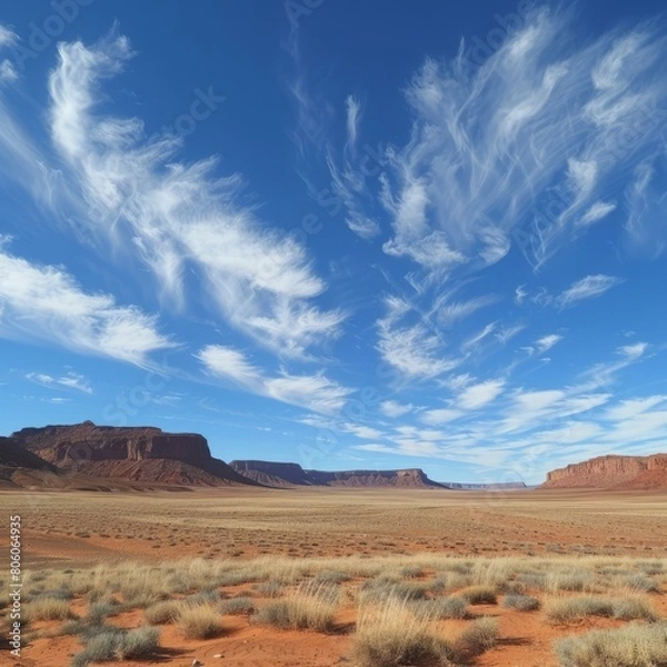 Obraz Beautiful clouds over Monument Valley