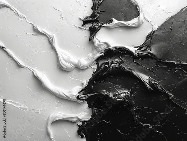 Obraz abstract background with black and white