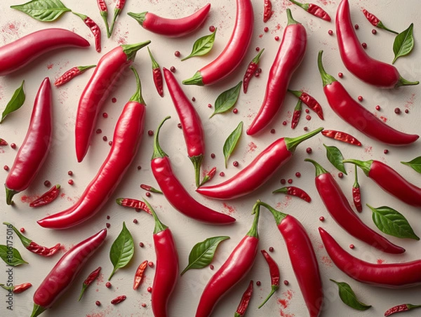 Obraz red chili peppers