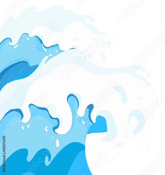 Fototapeta 바다 파도1