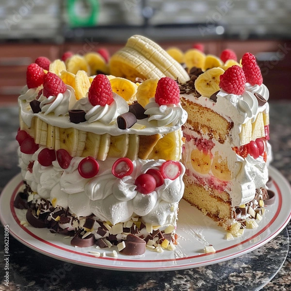 Obraz cake with fruits