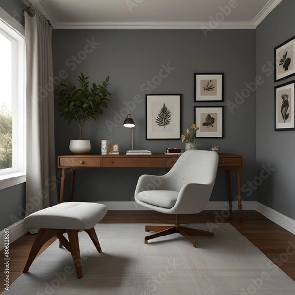Fototapeta beautiful and elegant study room.