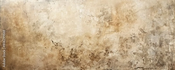 Fototapeta a large, flat beige background with subtle grunge and texture