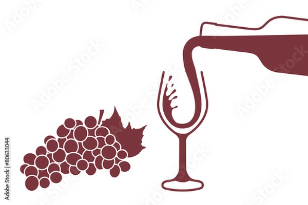 Obraz Wein Einschenken - Rotwein