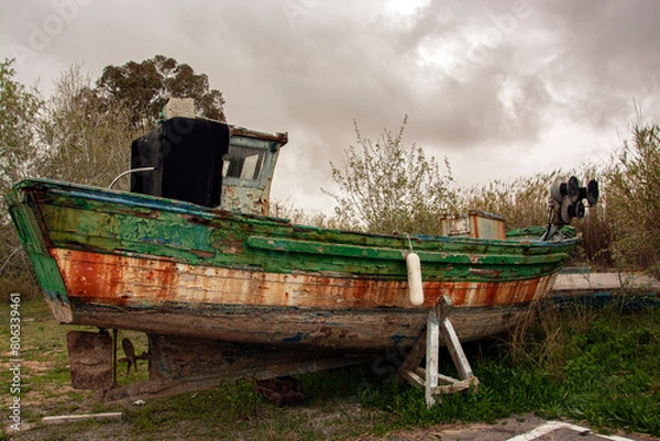 Obraz old fishing boat