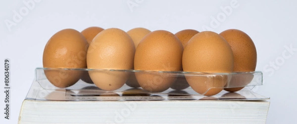 Fototapeta eggs in tray