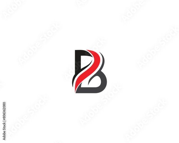 Obraz B letter creative logo design 