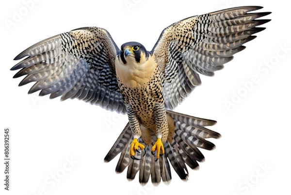 Obraz Peregrine Falcon in Flight on Transparent Background