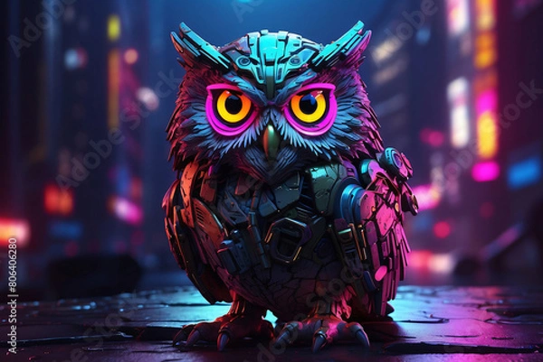 Obraz Cyberpunk owl