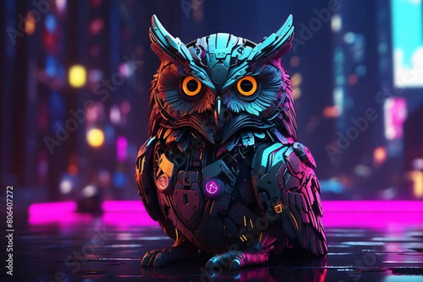 Obraz Cyberpunk owl