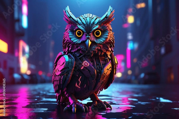 Obraz Cyberpunk owl
