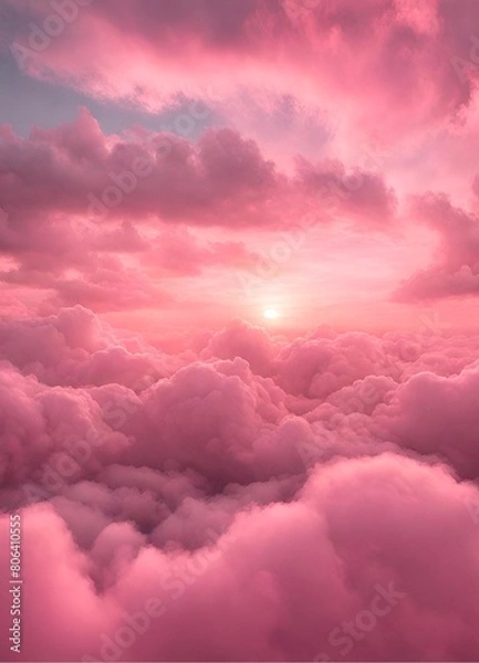 Obraz Pink clouds in the sky 
